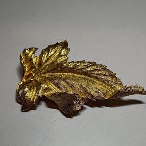 Gold Leaf Brooch